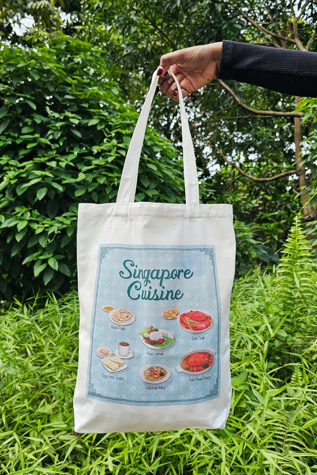 SPD Canvas Tote Bag Singapore Cuisine 