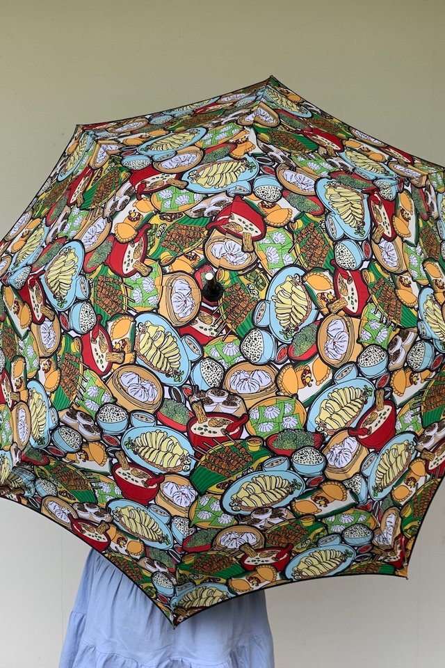 The Art Faculty Crescent Umbrella - Hawker Food