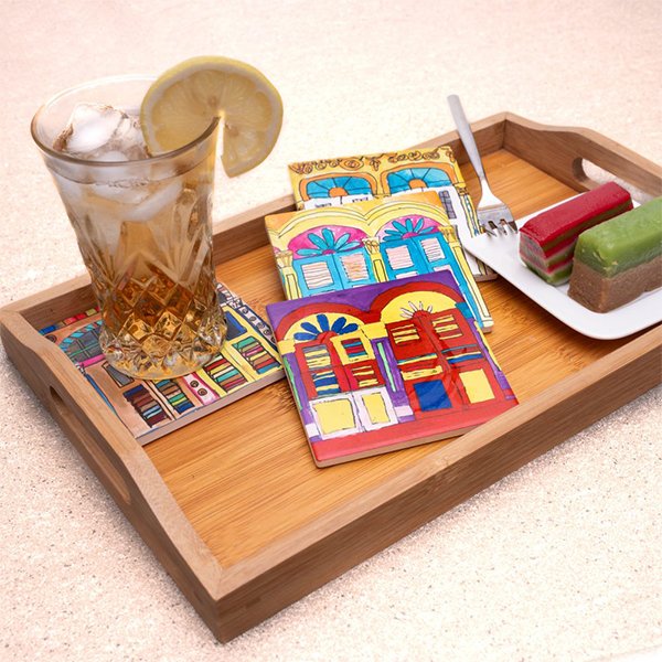 JOURNEY - Heritage Windows Ceramic Coaster 