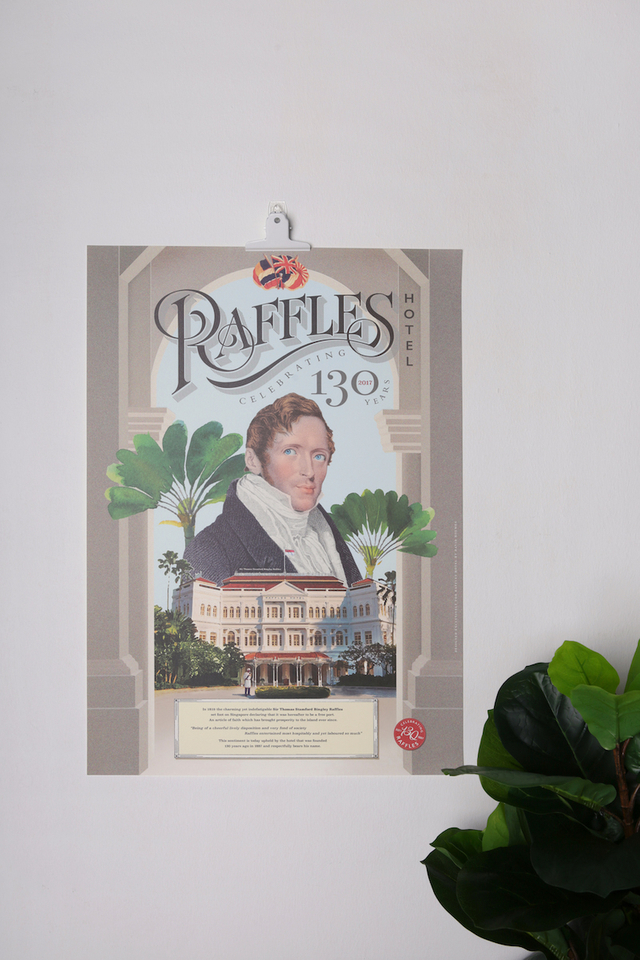 Raffles 130th Anniversary Poster