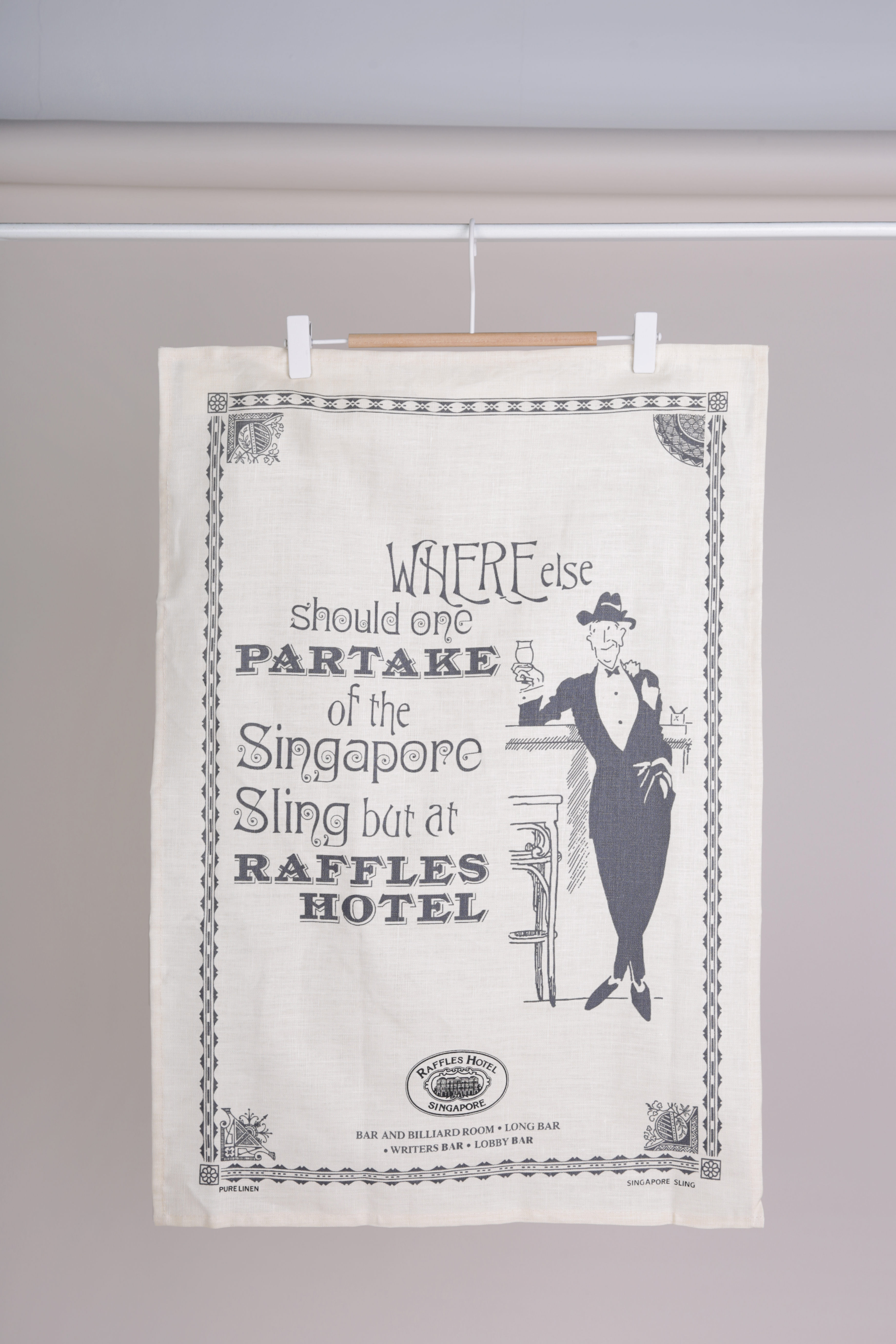 ラッフルズ, 「パーテイク」デザイン/Raffles Partake Fine Linen Tea Towel