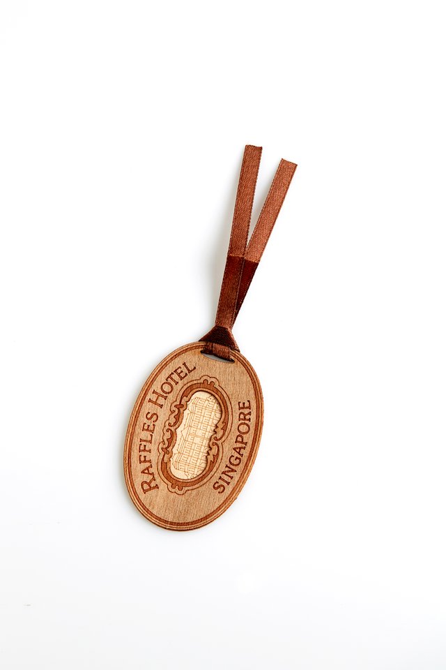 Raffles Logo Wood Cut Bookmark