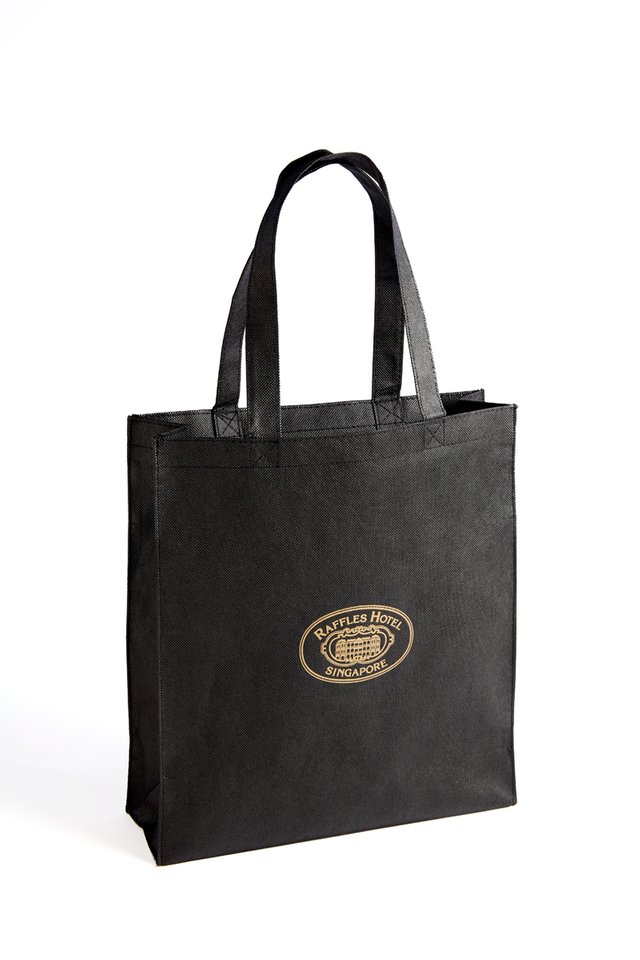 Black Raffles Non-Woven Bag